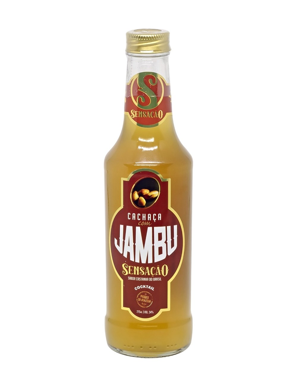 Cachaça com Jambu Sensação Sabor Castanha Do Brasil