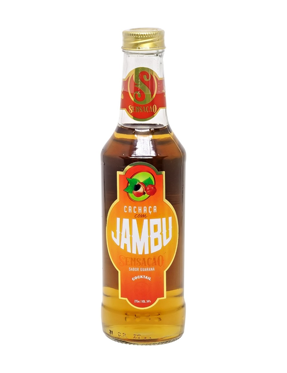 Cachaça com Jambu Sensação Sabor Guarana
